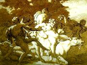 Theodore   Gericault le cortege de silenne oil painting on canvas